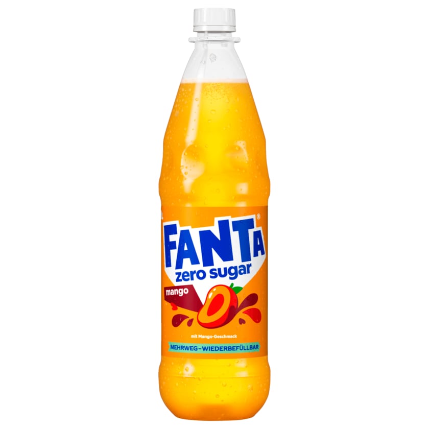 Fanta Mango ohne Zucker 1l